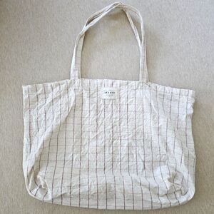 Sezane Tote Shoulder Bag Certified Organic Cotton
